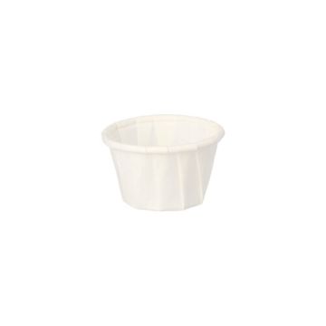 Form för salladsdressing, papper "pure" 10 ml Ø 3,5 cm · 2,2 cm vit