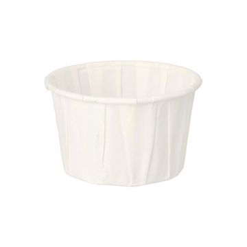 Form för salladsdressing, papper "pure" 110 ml Ø 7 cm · 4,2 cm vit