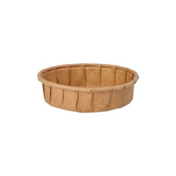 Form för salladsdressing, papper "pure" 25 ml Ø 6 cm · 1,5 cm brun