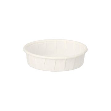 Form för salladsdressing, papper "pure" 25 ml Ø 6 cm · 1,5 cm vit