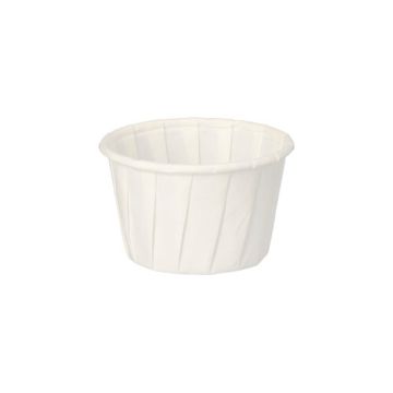 Form för salladsdressing, papper "pure" 35 ml Ø 5 cm · 3,1 cm vit