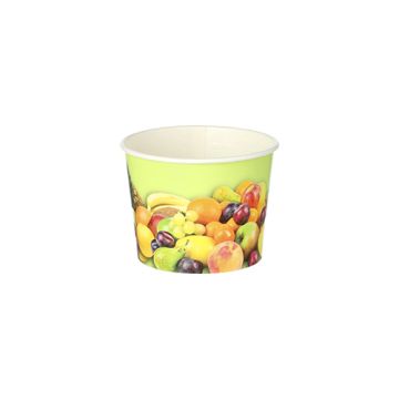 Glassbägare, Papper rund 100 ml Ø 7 cm · 5,3 cm "Frukter"