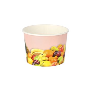 Glassbägare, Papper rund 150 ml Ø 7,7 cm · 5,5 cm "Frukter"