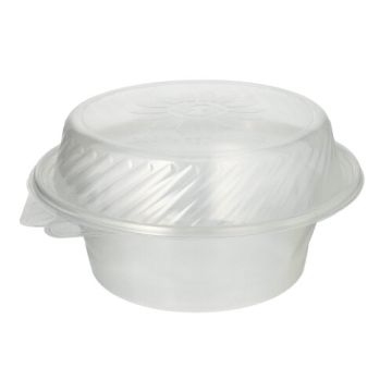 Salladsskålar med lock PP rund 1400 ml 11 cm x 22 cm x 21,5 cm