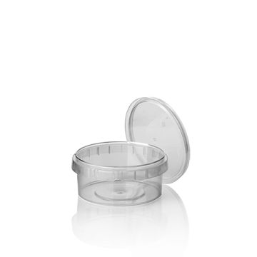 Delikatessbägare, PP 240 ml Ø 9,5 cm · 5,6 cm klar med originalförslutning