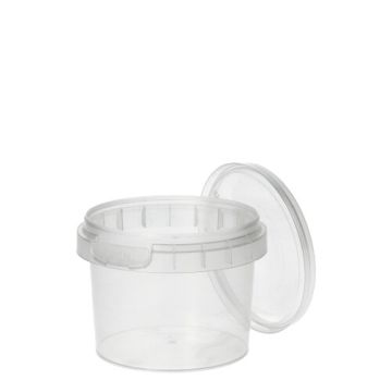Delikatessbägare, PP rund 120 ml Ø 6,9 cm · 5,1 cm transparent med originalförslutning