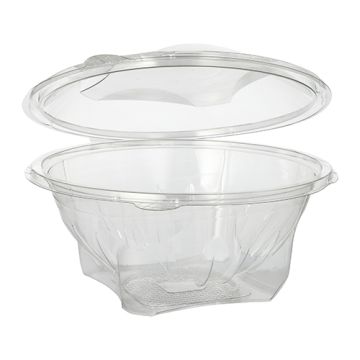 Delikatess och salladsskålar med lock, R-PET rund 1000 ml Ø 18,5 cm · 7,8 cm glasklar