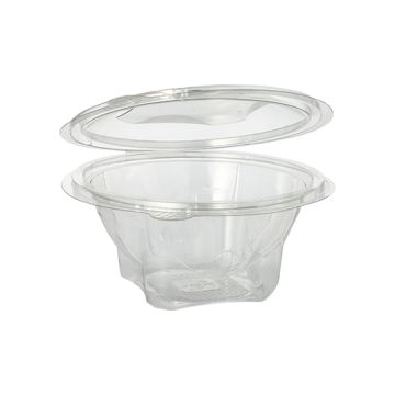 Delikatess och salladsskålar med lock, R-PET rund 500 ml Ø 15,5 cm · 6,8 cm glasklar
