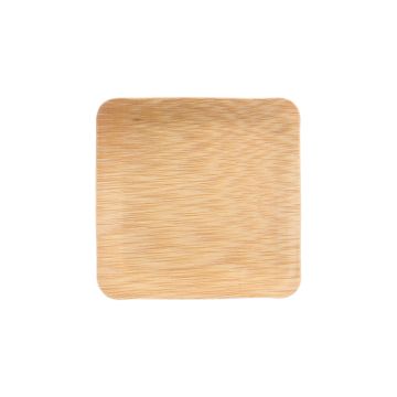 Fingerfood - Tallrik, bambu "pure" kantig 1,5 cm x 8,5 cm x 8,5 cm natur