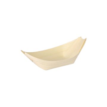 Fingerfood - Skålar , Trä "pure" 11 cm x 6,5 cm "Båt"