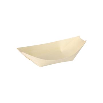 Fingerfood - Skålar , Trä "pure" 14 cm x 8,2 cm "Båt"