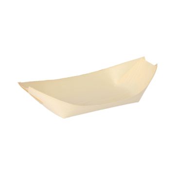 Fingerfood - Skålar , Trä "pure" 21,5 cm x 10 cm "Båt"