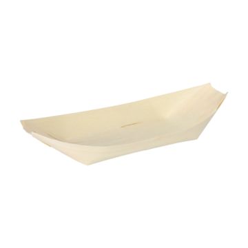Fingerfood - Skålar , Trä "pure" 25 cm x 10 cm "Båt"