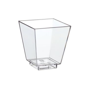 Fingerfood - Formar, PS kantig 50 ml 5 cm x 4,5 cm x 4,5 cm glasklar
