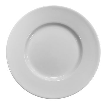 Fingerfood tallrik av porslin, rund Ø 14,5 cm x 1,4 cm vit "Evidence"