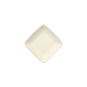 Fingerfood - Teller, sockerrör "pure" kantig 1,2 cm x 6,5 cm x 6,5 cm vit