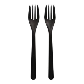 Gafflar, Bio-PP 18,5 cm svart extra kraftig