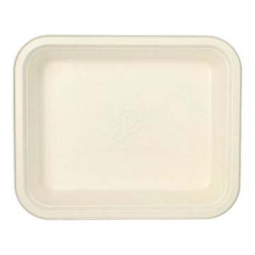 Gastroform GN 1/2 Sockerrör, PLA bestruken kantig 4 l 6,5 cm x 32,5 cm x 26,5 cm vit