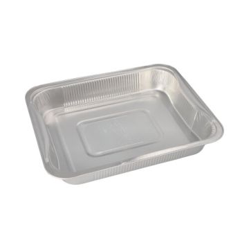 Form, aluminium kantig 3,4 l 5 cm x 26,2 cm x 32,2 cm 1/2