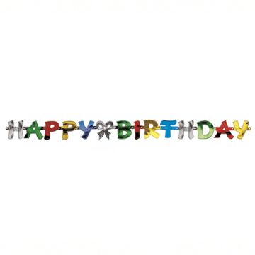 Hälsningsgirlang 1,4 m "Happy Birthday"