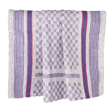 Kökshandukar 90 cm x 45 cm vit/violett grövre bomull