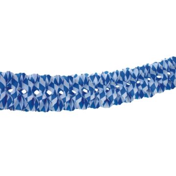 Girlang, stor, papper Ø 16 cm · 10 m "Bayersk blå" ej brandfarlig