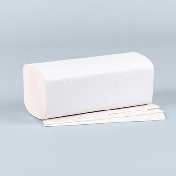 Pappershandduk V-vikt 25 cm x 23 cm vit "Eco" 2-lags (20x160)