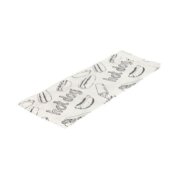 Varmkorv påse 21 cm x 8,5 cm vit
