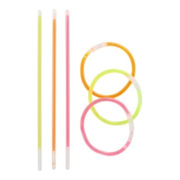 Glow sticks Ø 0,5 cm · 20 cm sorterade färger
