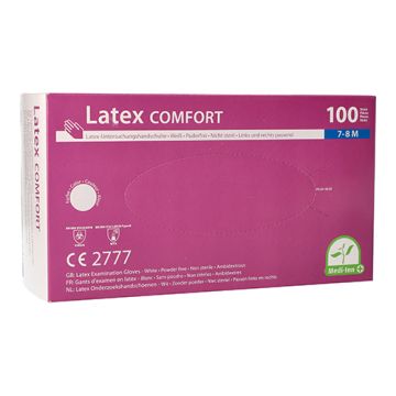 "Medi-Inn® PS" Handskar, latex puderfri "Comfort" natur Storlek M