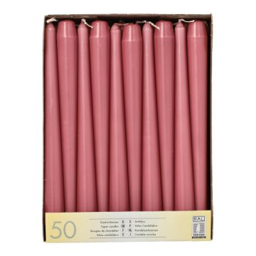 Antikljus Ø 2,2 cm · 25 cm gammalrosa