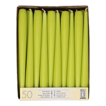 Antikljus Ø 2,2 cm · 25 cm limegrön
