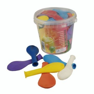 Ballonger Ø 22 cm sorterade färger i kopp