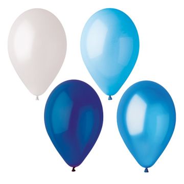 Ballonger Ø 25 cm sorterade färger "Blue-Mix"