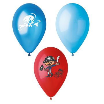 Ballonger Ø 29 cm sorterade färger "Pirates"