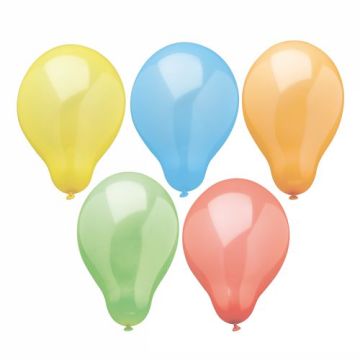 Ballonger Ø 19 cm sorterade färger "Rainbow"