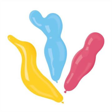 Ballonger sorterade färger "Figures"