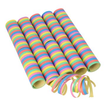 Serpentiner 4 m "Stripes" flamskyddad