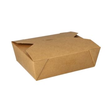 Matlådor, papp "pure" 1000 ml 5,5 cm x 13,5 cm x 16,8 cm brun