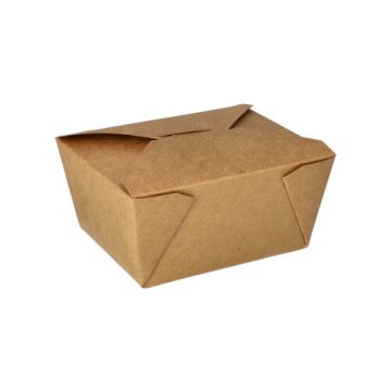 Matlådor, papp "pure" 750 ml 6,3 cm x 9 cm x 11,3 cm brun