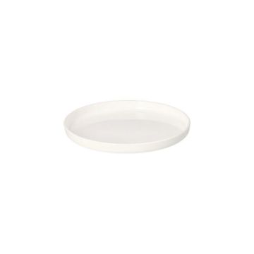 Återanvändbar tallrik rund Ø 12 cm · 1,2 cm vit "Cella"