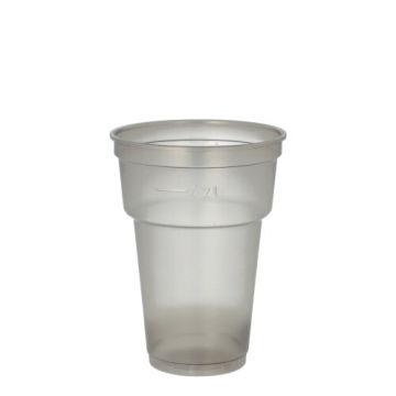 återanvändbara Bägare PP 0,2 l Ø 7,8 cm · 10,4 cm grå