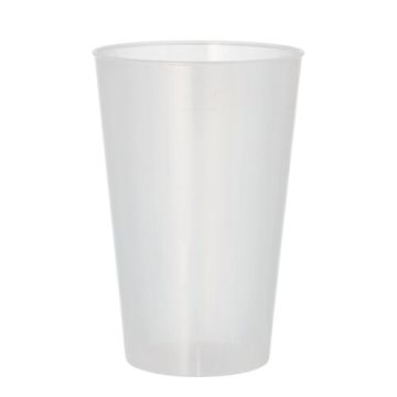 återanvändbara Bägare PP 0,4 l Ø 8,6 cm · 12,9 cm transparent extra kraftig