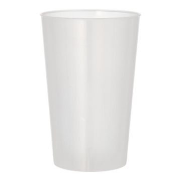 återanvändbara Bägare PP 0,5 l Ø 9,2 cm · 13,9 cm transparent extra kraftig