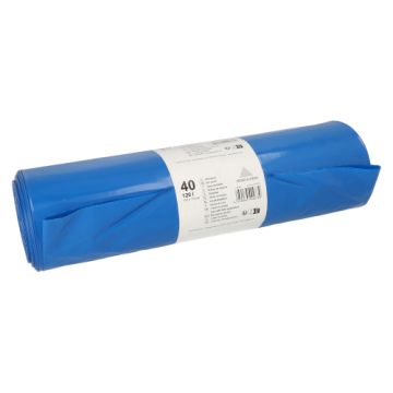 Soppåse, LDPE 120 l 110 cm x 70 cm blå