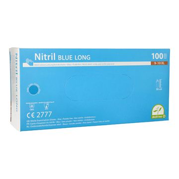 "Medi-Inn® PS" Handskar, Nitril opudrade "Long" blå Storlek XL