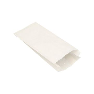 Brödpåse 24 cm x 10 cm x 5 cm vit innehåll 0,75 kg