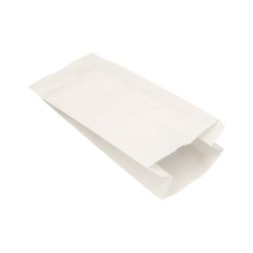 Brödpåse 28 cm x 13 cm x 7 cm vit innehåll 1,5 kg