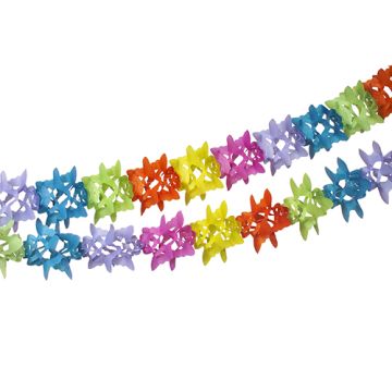 Girlang, papper Ø 12 cm · 6 m färgad