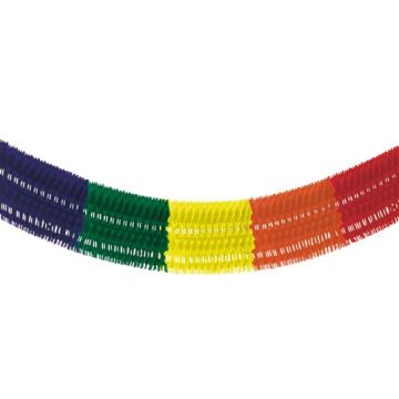 Girlang, stor, papper 10 m "Rainbow fringe" ej brandfarlig